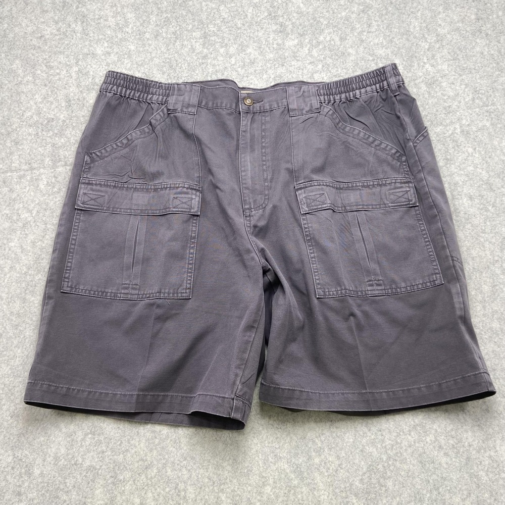 Cabela's Cargo Shorts Mens 42 (40x7) Gray Cotton Canvas Outdoor Pockets
